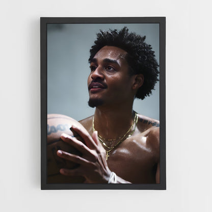 ap-jordan poole-1 cadre Noir