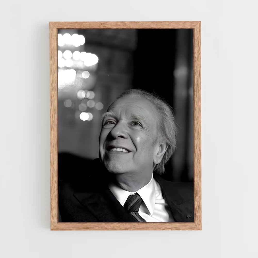 ap-jorge luis borges-1 cadre Bois clair