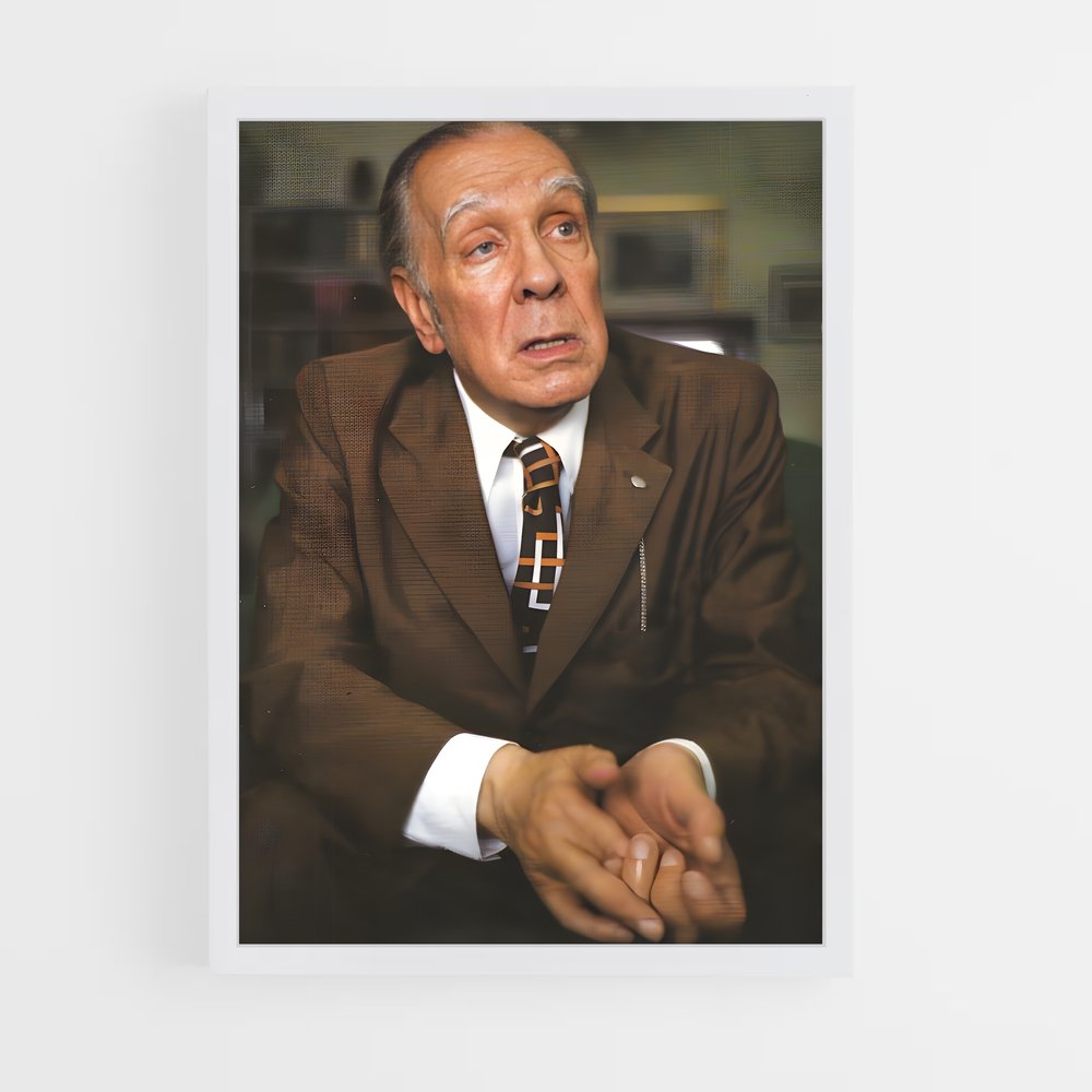 ap-jorge luis borges-4 cadre Blanc
