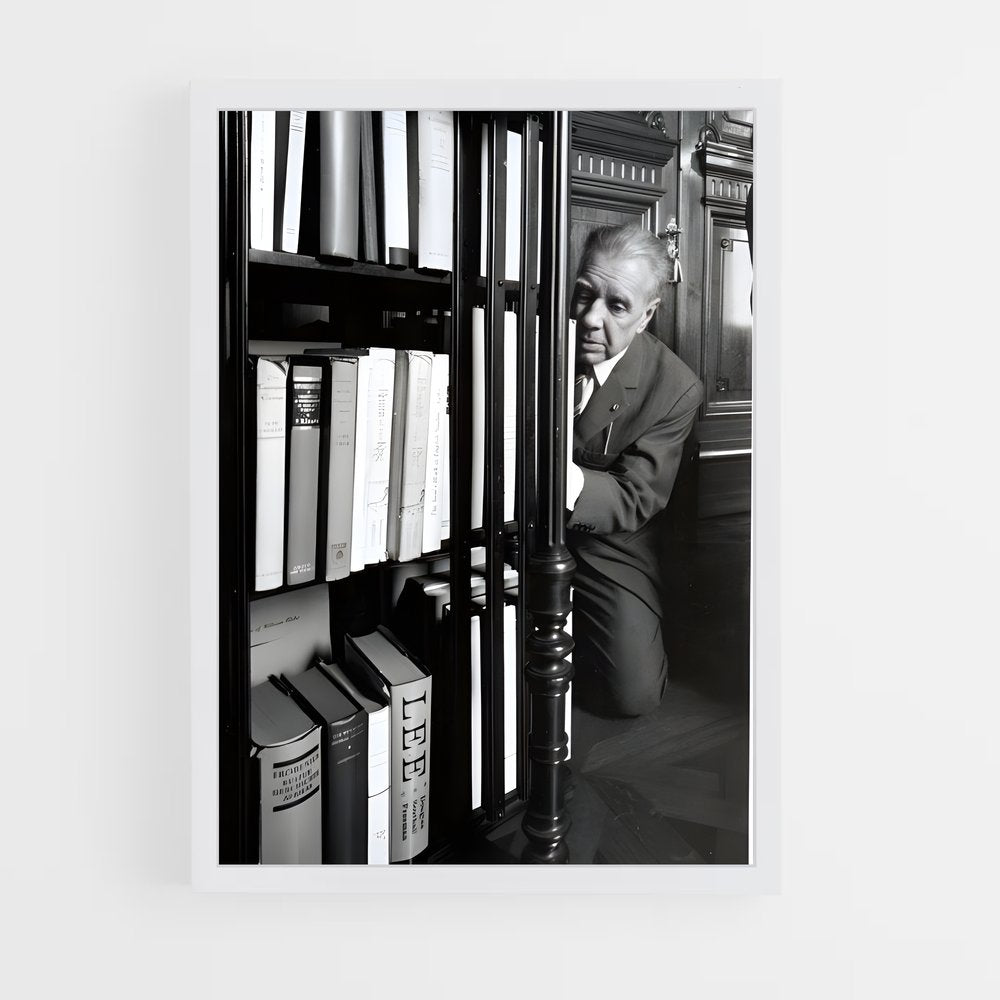 ap-jorge luis borges-6 cadre Blanc
