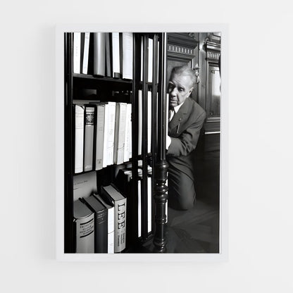 ap-jorge luis borges-6 cadre Blanc