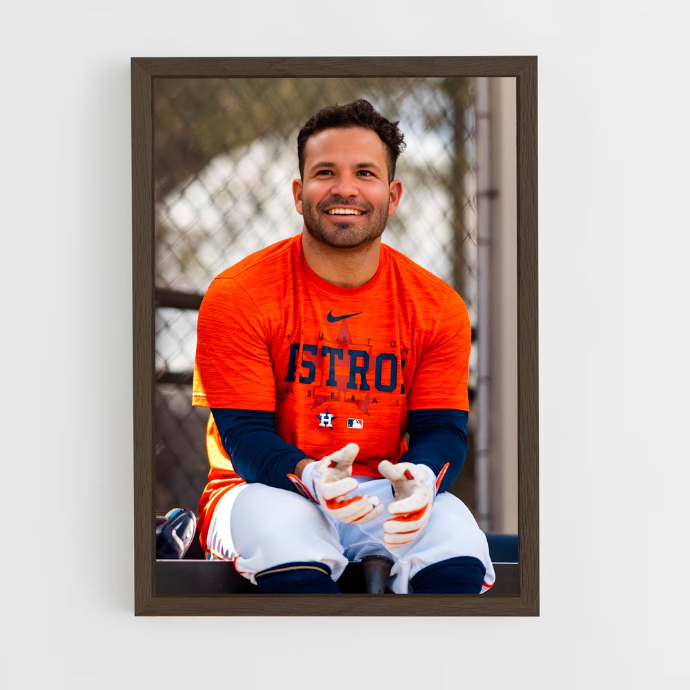 ap-jose altuve-1 cadre Bois foncé