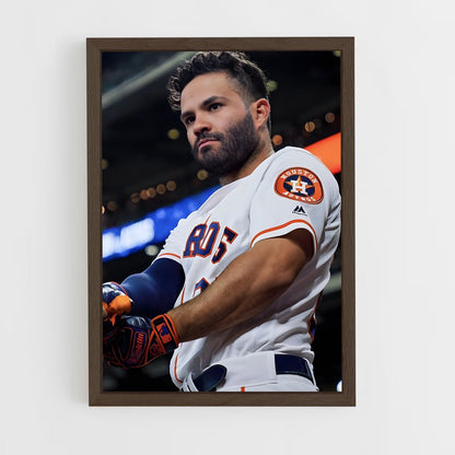 ap-jose altuve-2 cadre Bois foncé