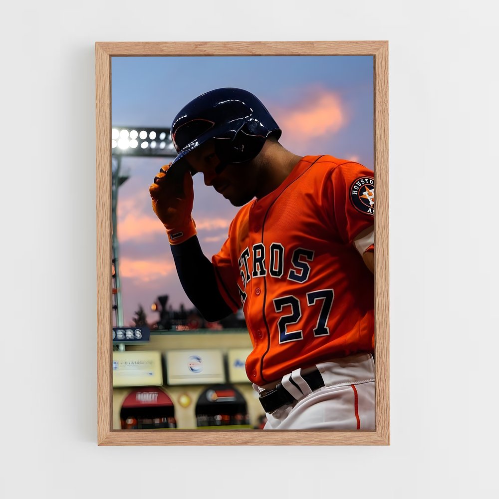 ap-jose altuve-6 cadre Bois clair