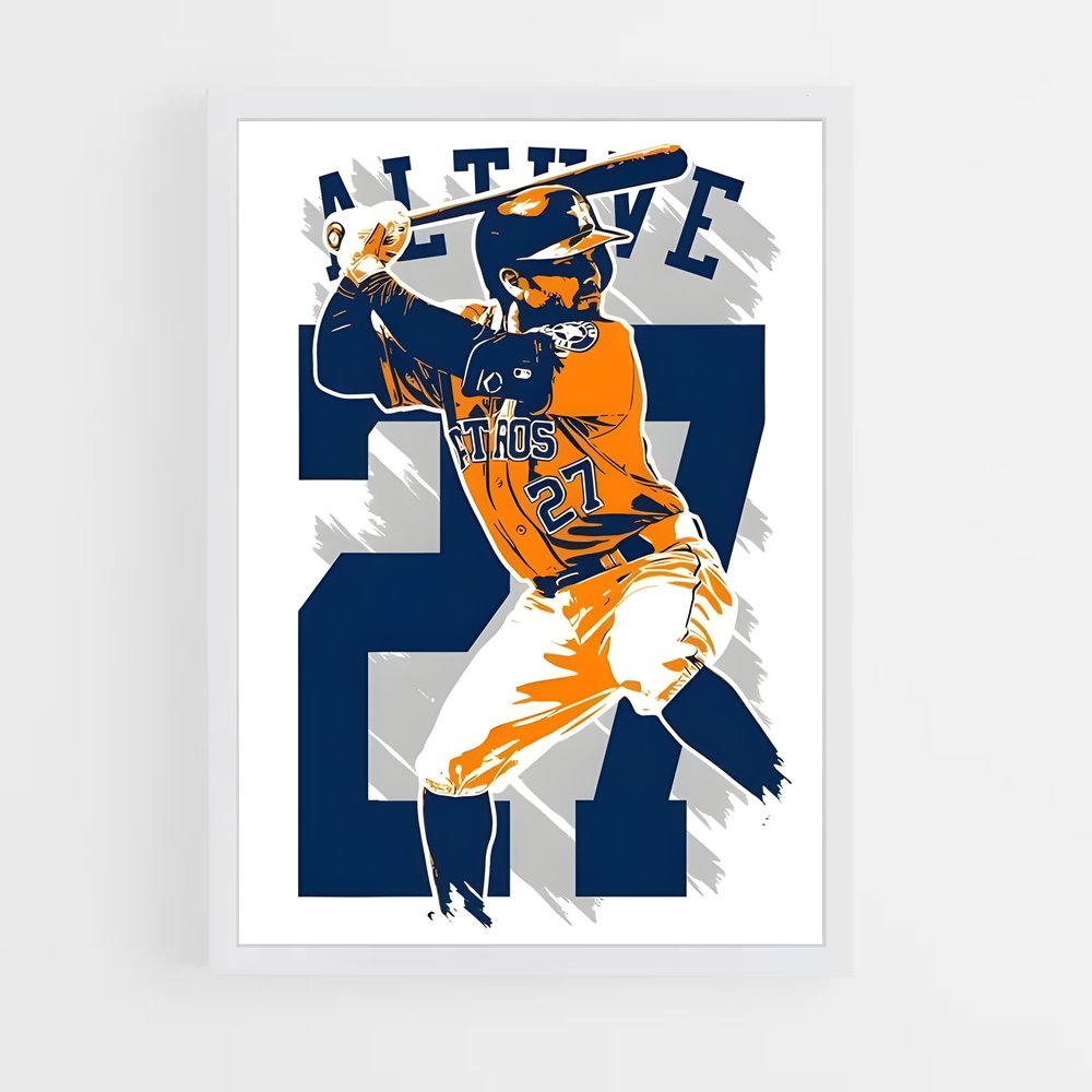 ap-jose altuve-7 cadre Blanc
