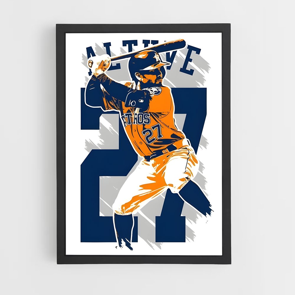 ap-jose altuve-7 cadre Noir