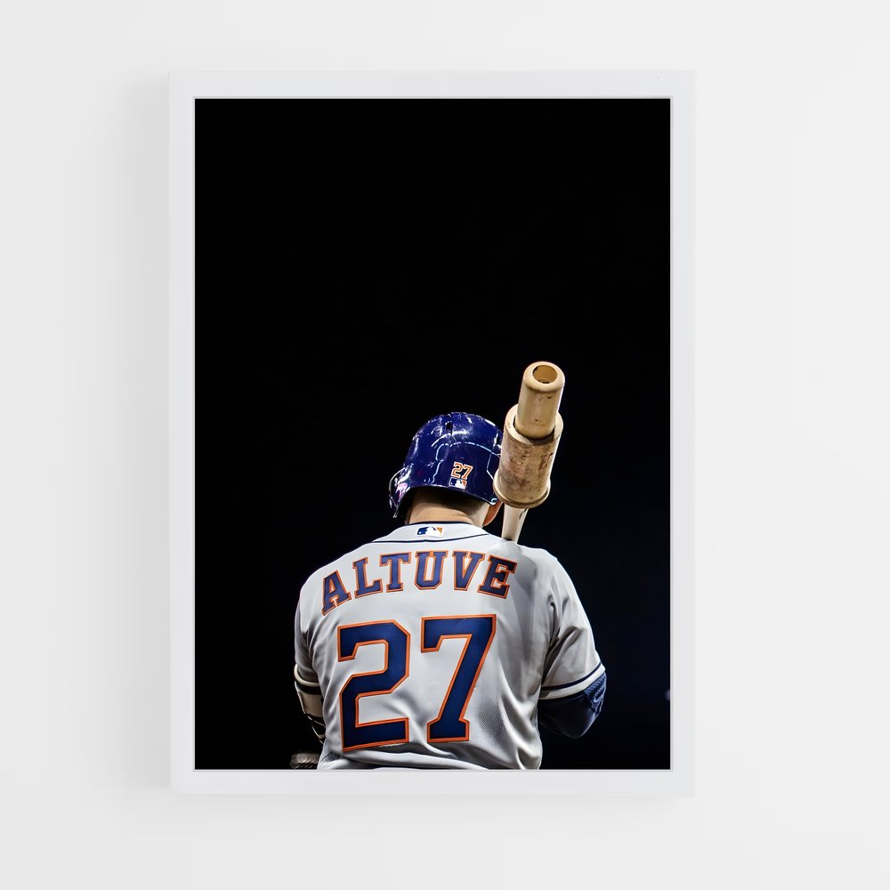 ap-jose altuve-9 cadre Blanc