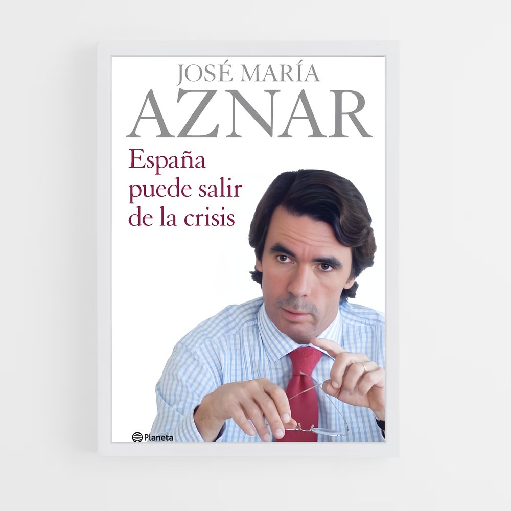 ap-jose maria aznar-1 cadre Blanc