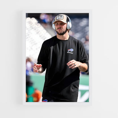 ap-josh allen-2 cadre Blanc