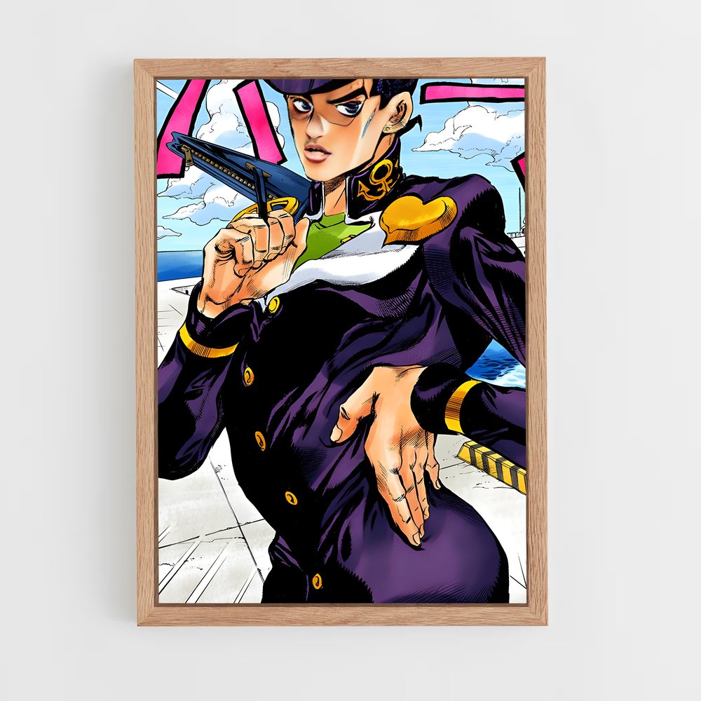 ap-josuke higashikata-1 cadre Bois clair