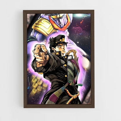 ap-jotaro kujo-1 cadre Bois foncé