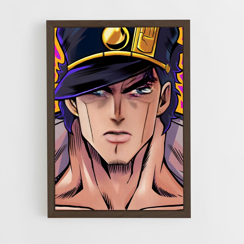 ap-jotaro kujo-6 cadre Bois foncé