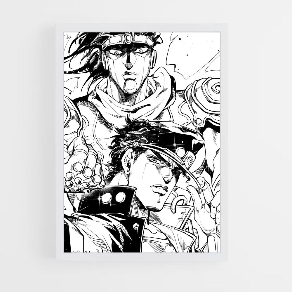 ap-jotaro kujo-7 cadre Blanc
