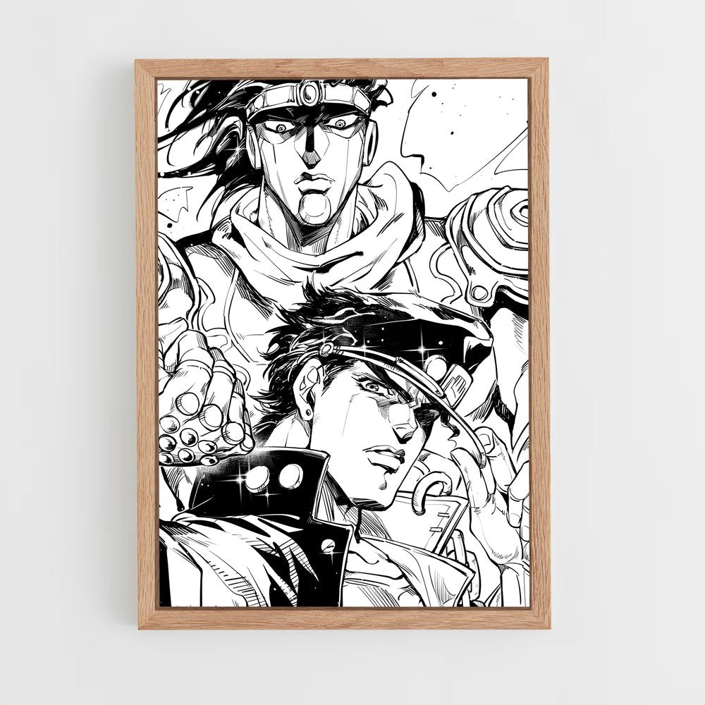 ap-jotaro kujo-7 cadre Bois clair