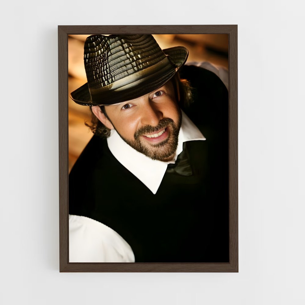 ap-juan luis guerra-5 cadre Bois foncé
