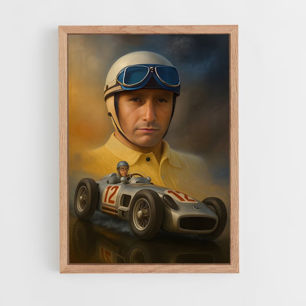 ap-juan manuel fangio-4 cadre Bois clair