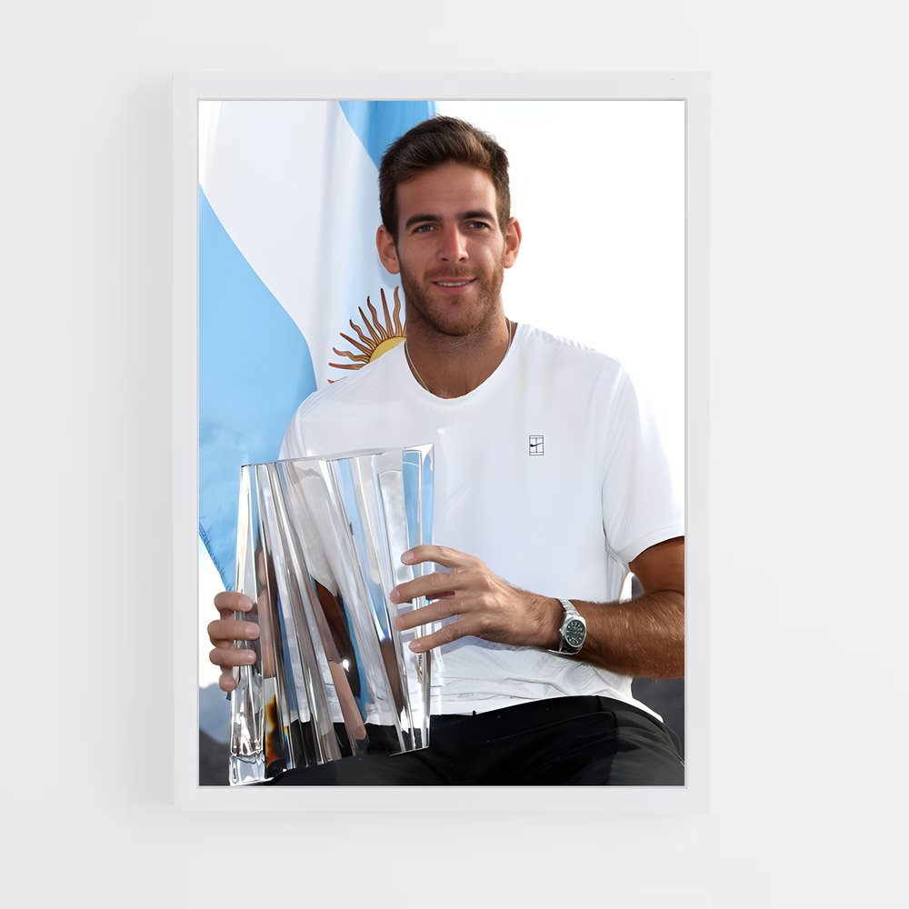 ap-juan martin del potro-5 cadre Blanc