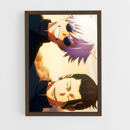 ap-jujutsu kaisen-1 cadre Bois foncé
