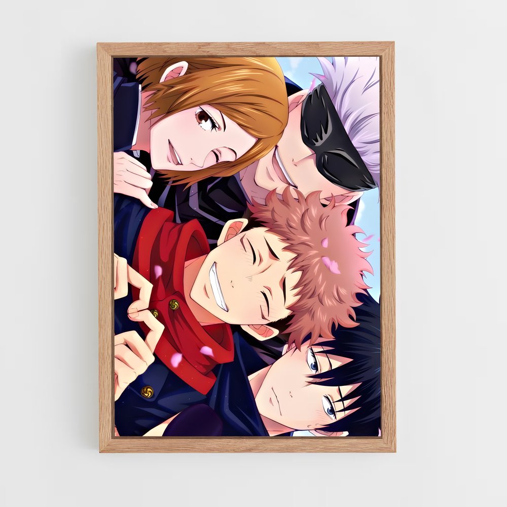 ap-jujutsu kaisen-4 cadre Bois clair