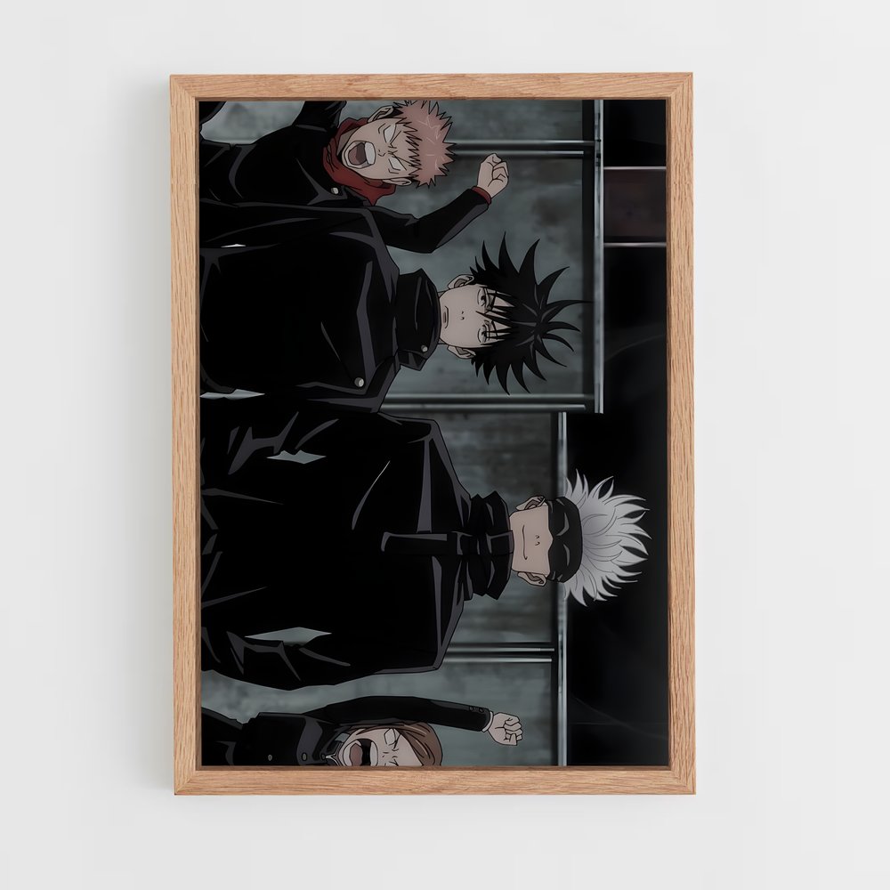 ap-jujutsu kaisen-8 cadre Bois clair