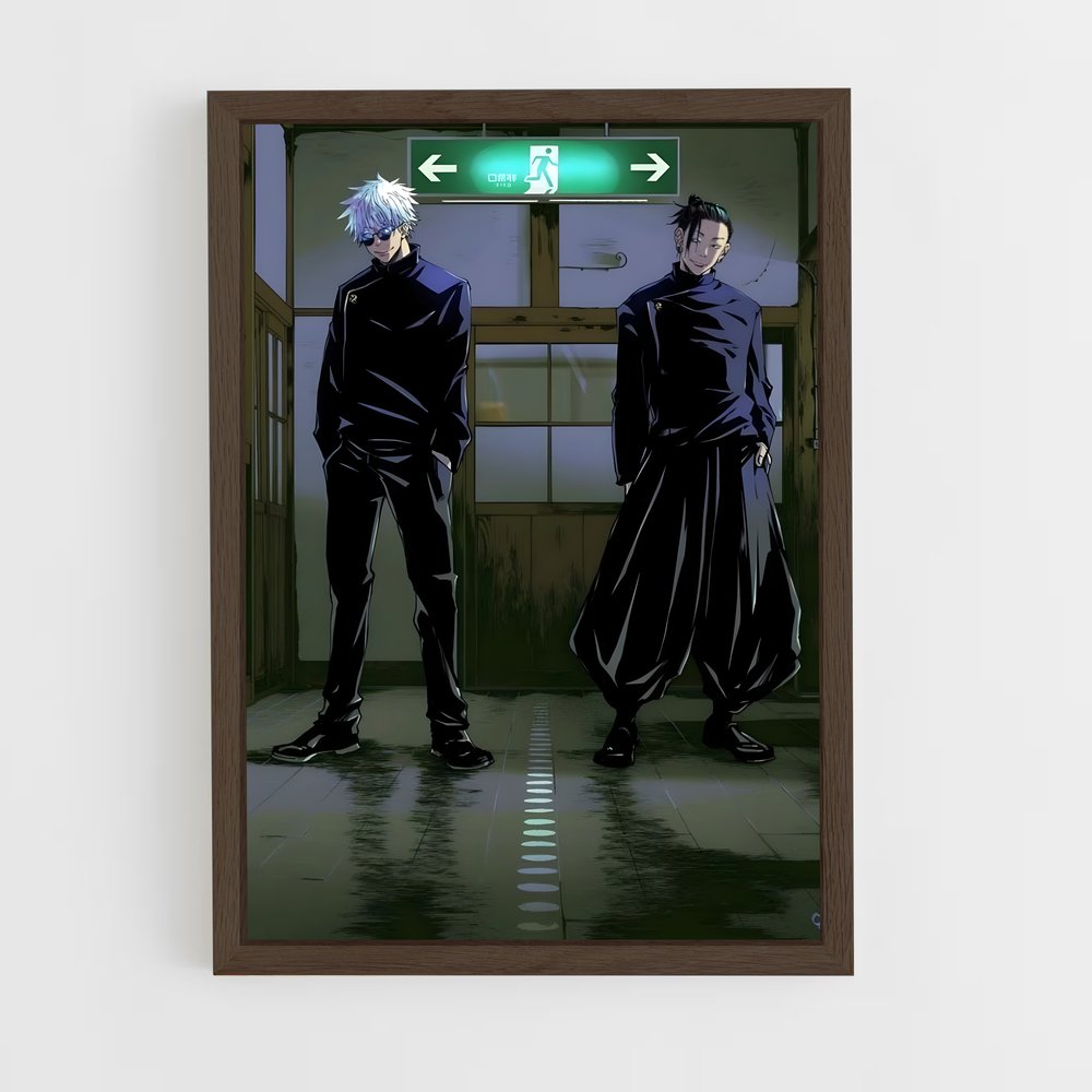ap-jujutsu kaisen-9 cadre Bois foncé