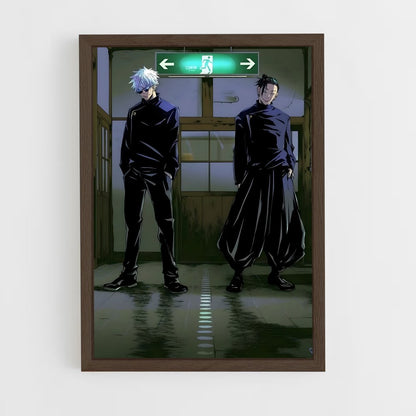 ap-jujutsu kaisen-9 cadre Bois foncé
