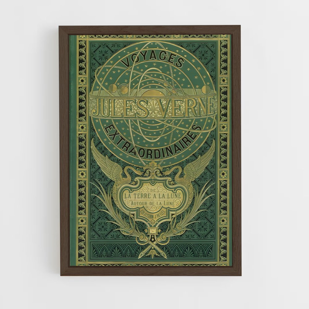 ap-jules verne-12 cadre Bois foncé