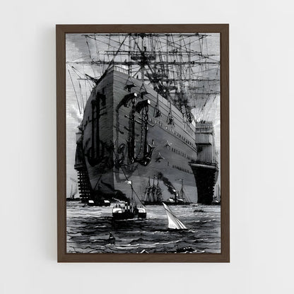 ap-jules verne-15 cadre Bois foncé