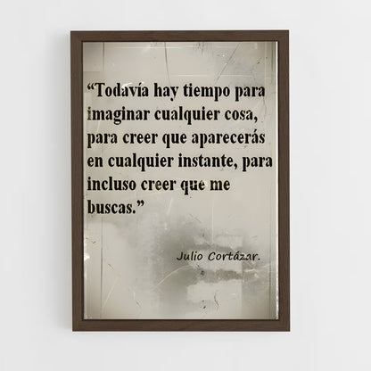 ap-julio cortazar-5 cadre Bois foncé