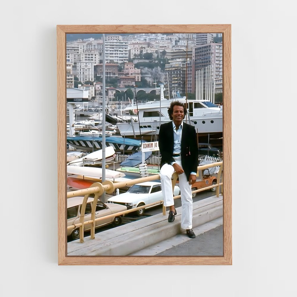 ap-julio iglesias-5 cadre Bois clair