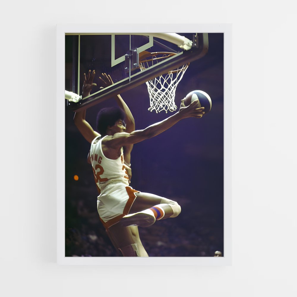 ap-julius erving-10 cadre Blanc