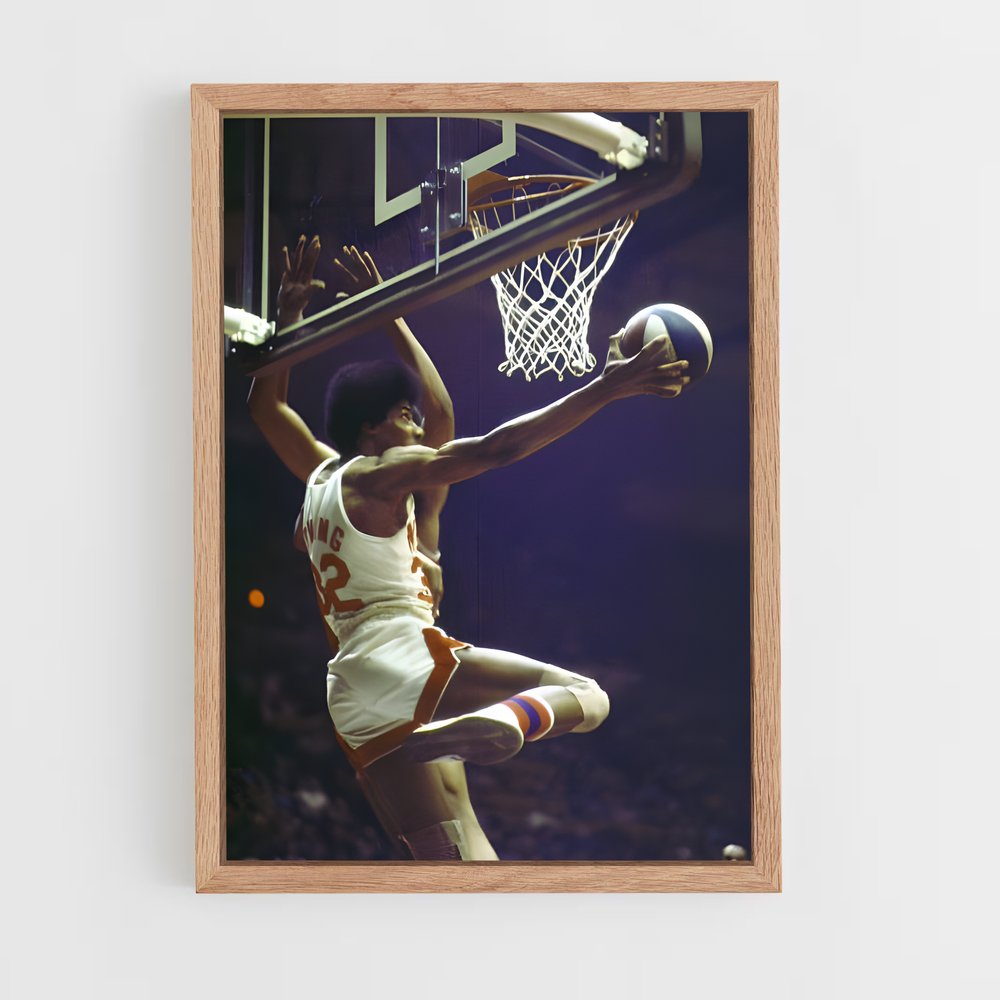 ap-julius erving-10 cadre Bois clair