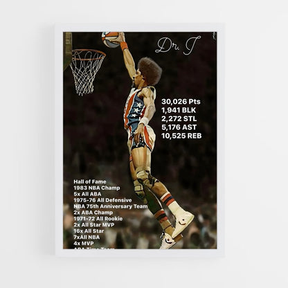 ap-julius erving-7 cadre Blanc