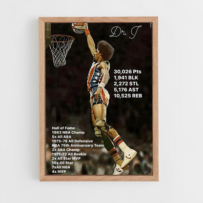 ap-julius erving-7 cadre Bois clair