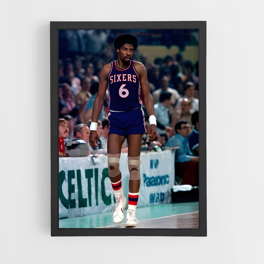 ap-julius erving-9 cadre Noir