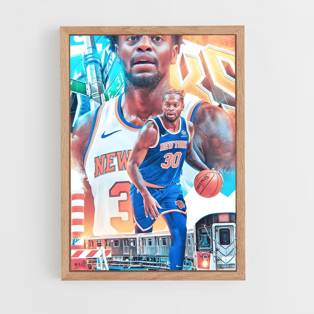 ap-julius randle-7 cadre Bois clair