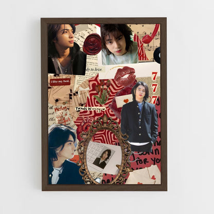 ap-jun matsumoto-6 cadre Bois foncé