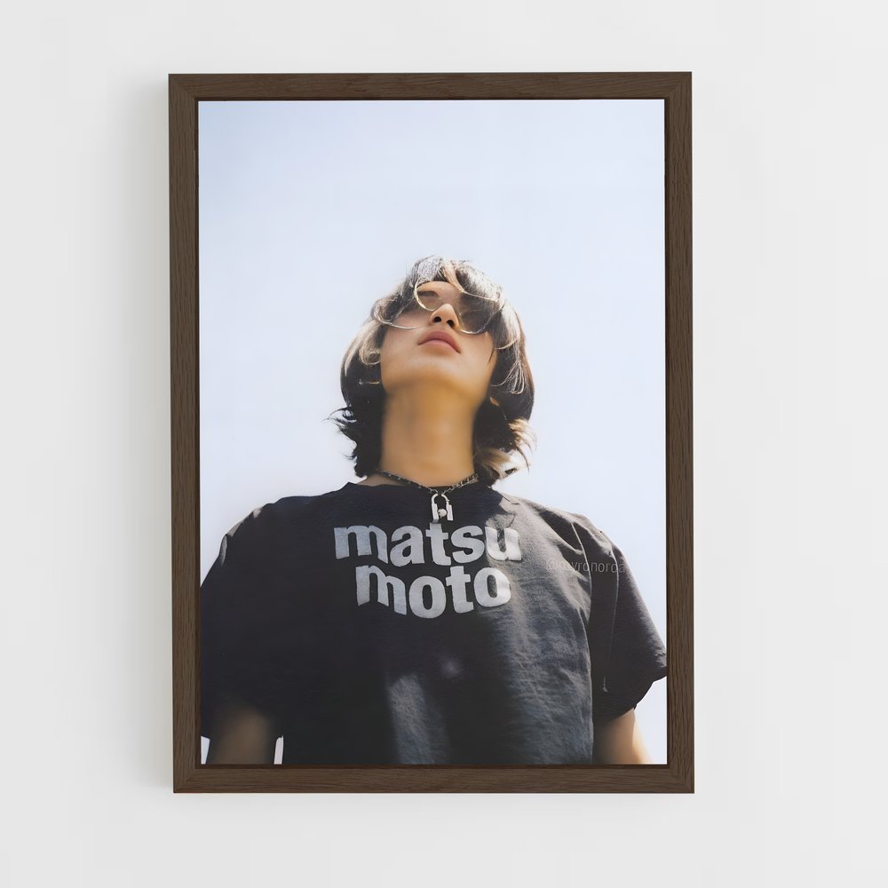 ap-jun matsumoto-9 cadre Bois foncé