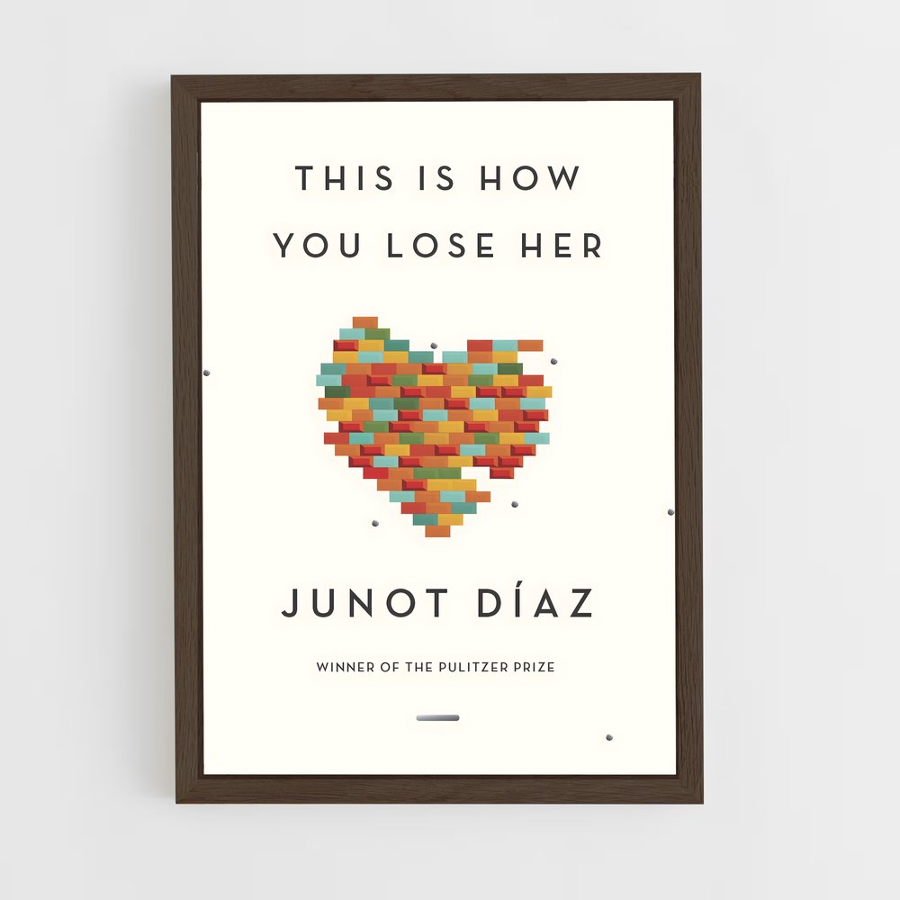 ap-junot diaz-2 cadre Bois foncé