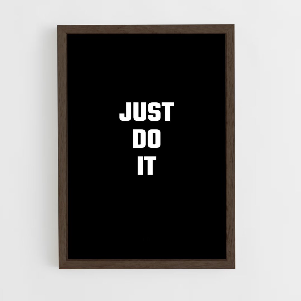 ap-just do it-7 cadre Bois foncé