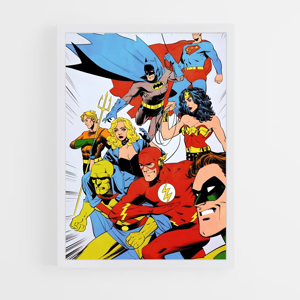 ap-justice league-1 cadre Blanc