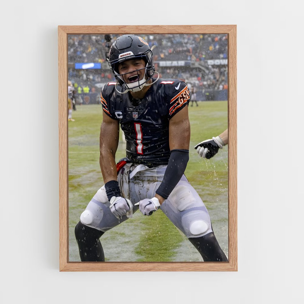 ap-justin fields-1 cadre Bois clair