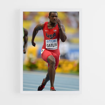 ap-justin gatlin-3 cadre Blanc