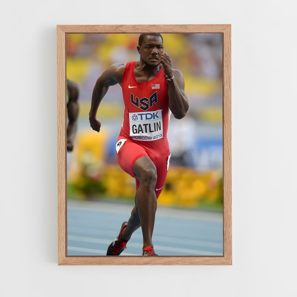 ap-justin gatlin-3 cadre Bois clair