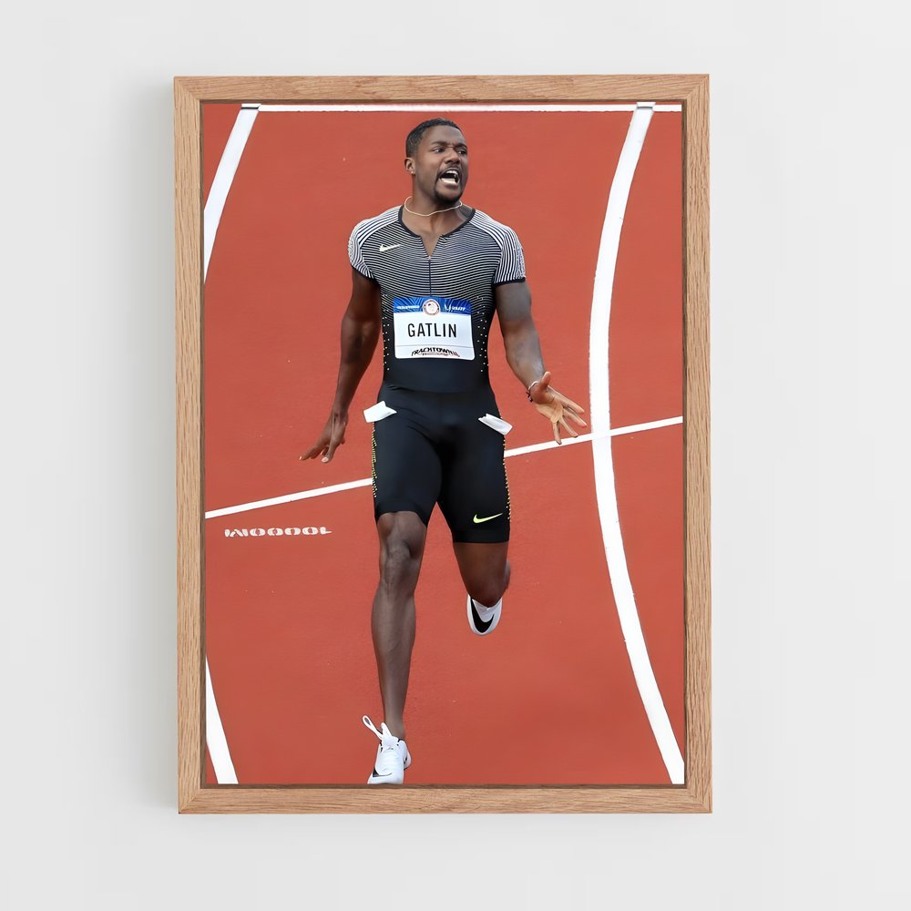 ap-justin gatlin-4 cadre Bois clair