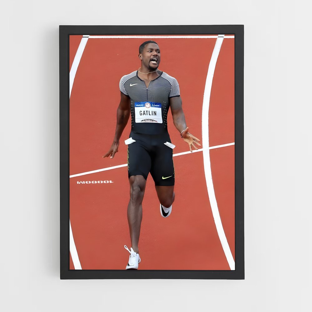 ap-justin gatlin-4 cadre Noir