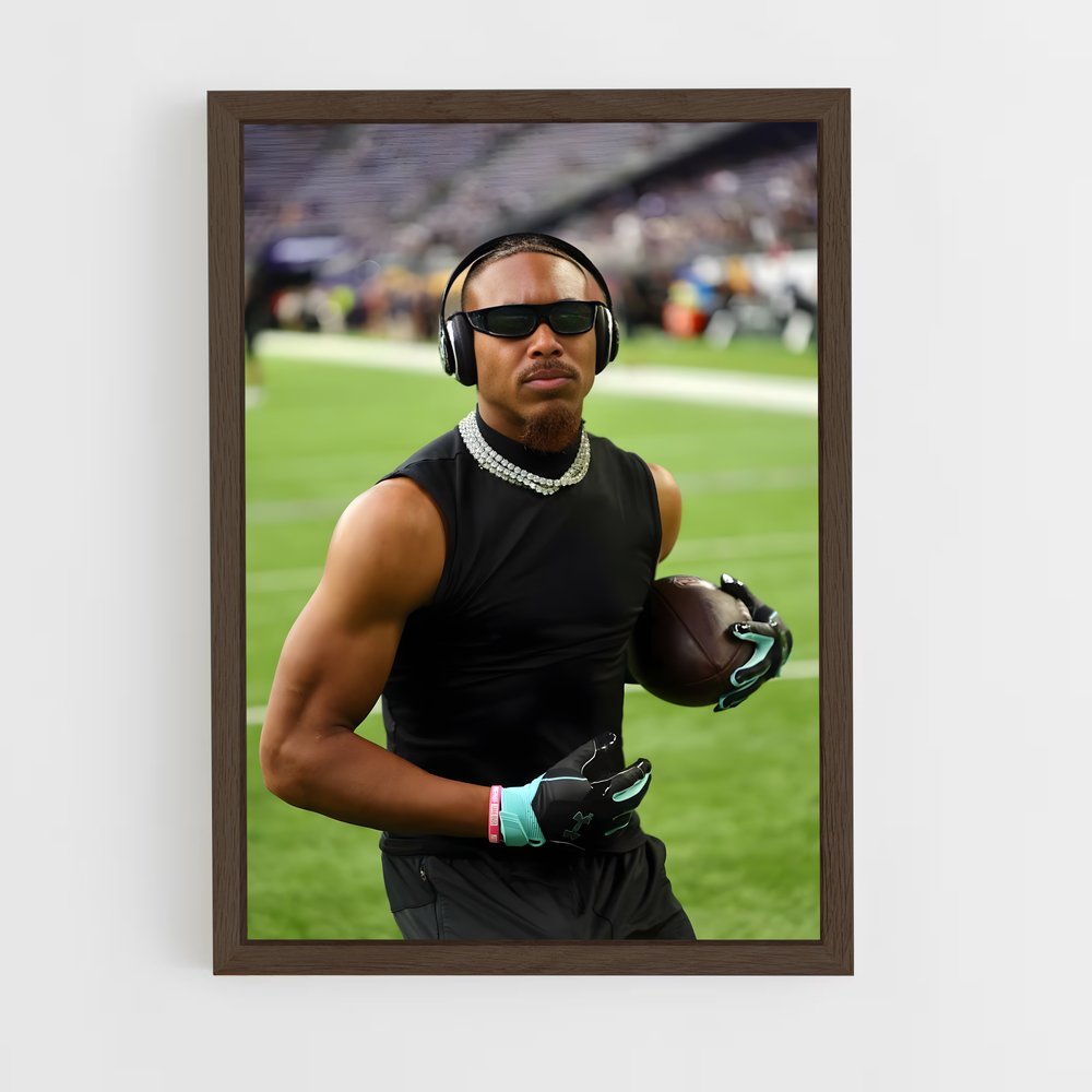 ap-justin jefferson-6 cadre Bois foncé
