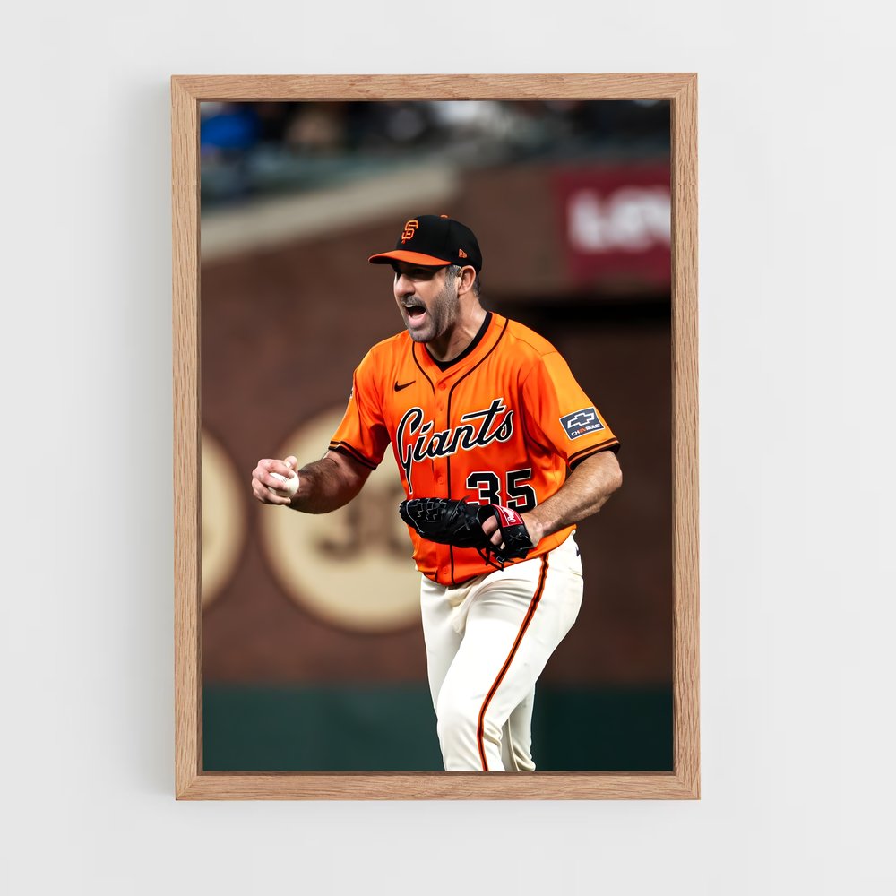 ap-justin verlander-1 cadre Bois clair