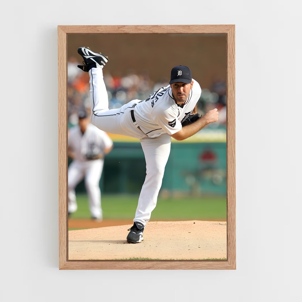 ap-justin verlander-2 cadre Bois clair