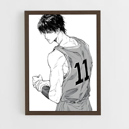 ap-kaede rukawa-7 cadre Bois foncé